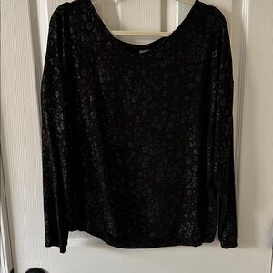 Chico's Elegant Black Floral Top